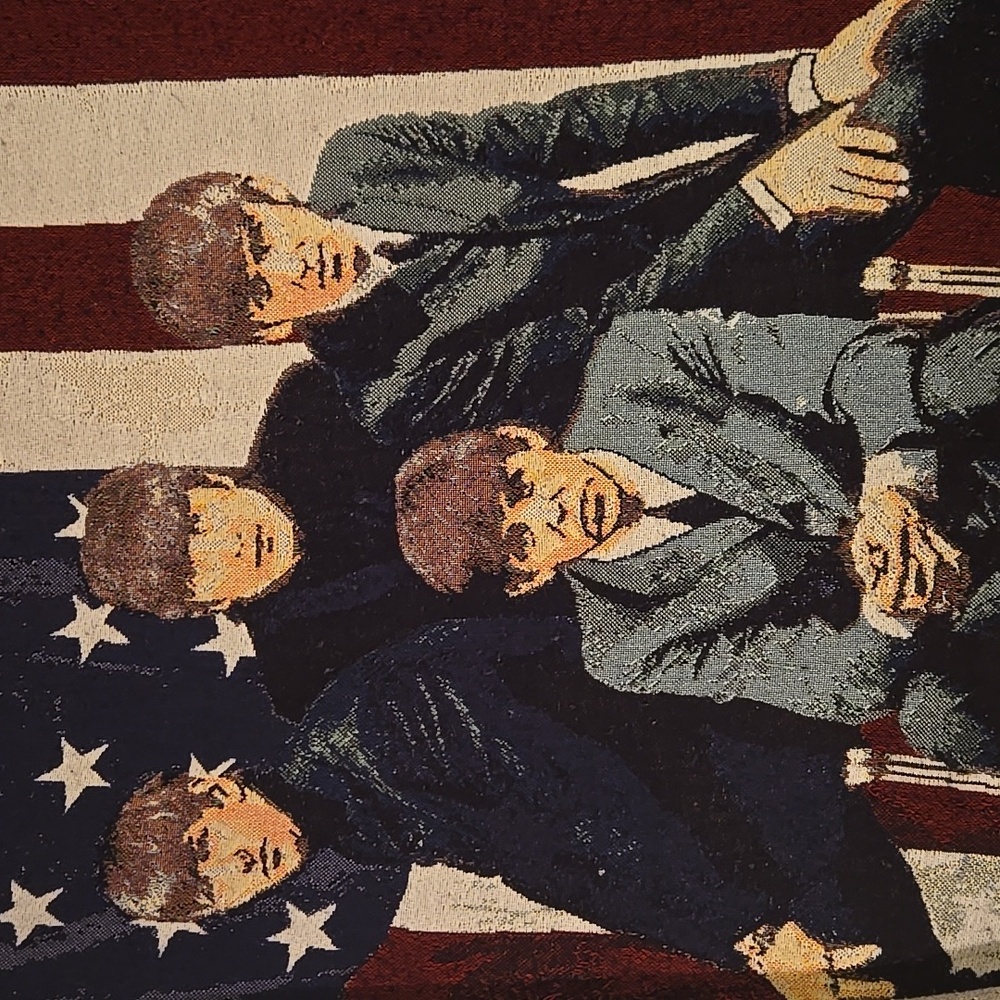 The Beatles American Flag Fringe Throw/Tapestry